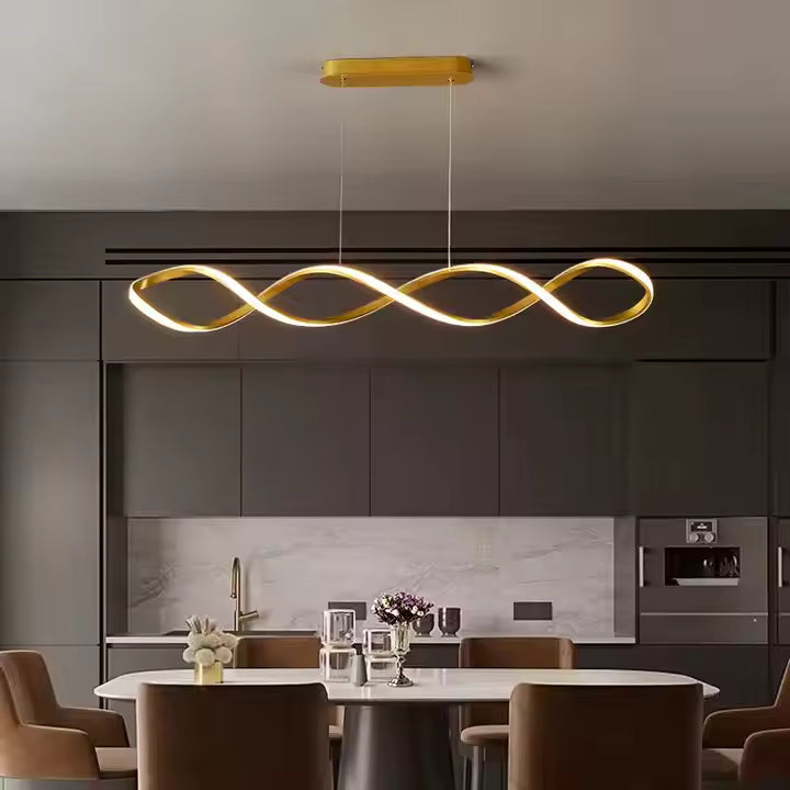luxury ceiling light for dining room – modern twist design